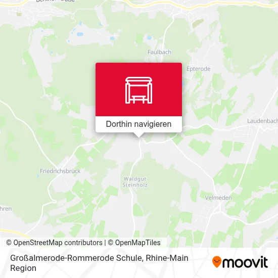 Großalmerode-Rommerode Schule Karte