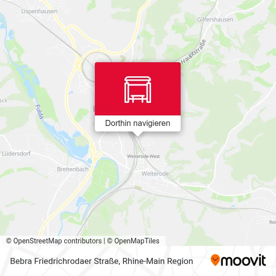 Bebra Friedrichrodaer Straße Karte