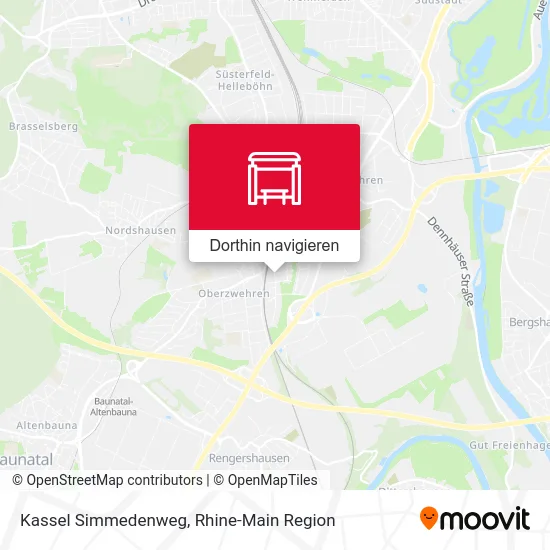 Kassel Simmedenweg Karte