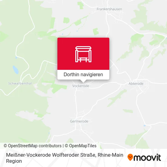 Meißner-Vockerode Wolfteroder Straße Karte