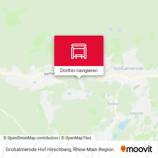 Großalmerode Hof Hirschberg Karte