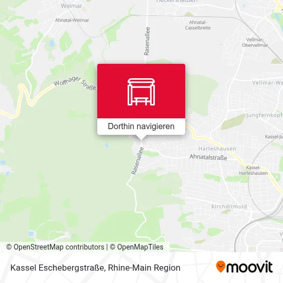 Kassel Eschebergstraße Karte