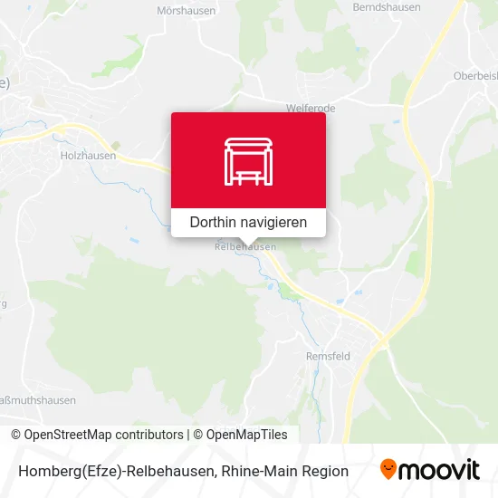 Homberg(Efze)-Relbehausen Karte