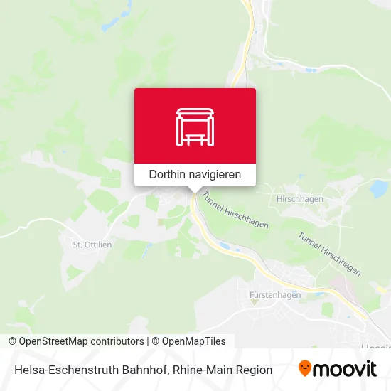 Helsa-Eschenstruth Bahnhof Karte