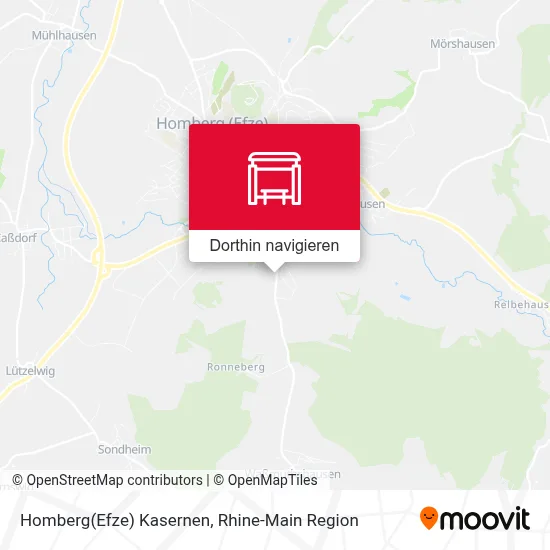 Homberg(Efze) Kasernen Karte