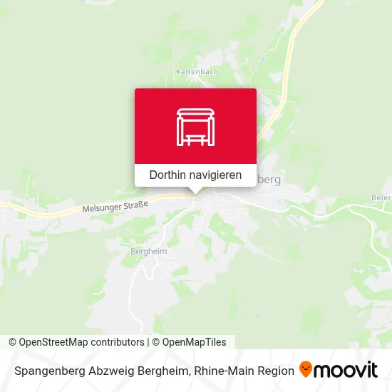 Spangenberg Abzweig Bergheim Karte