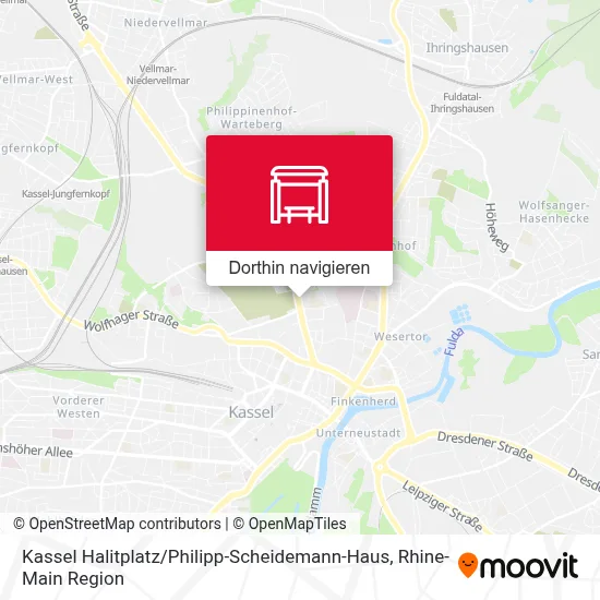 Kassel Halitplatz / Philipp-Scheidemann-Haus Karte