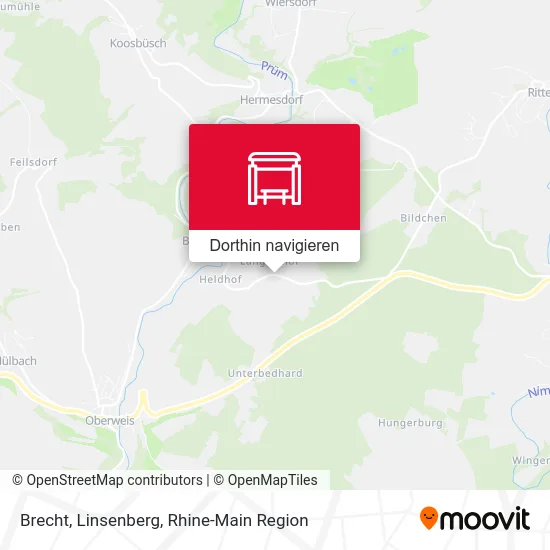 Brecht, Linsenberg Karte