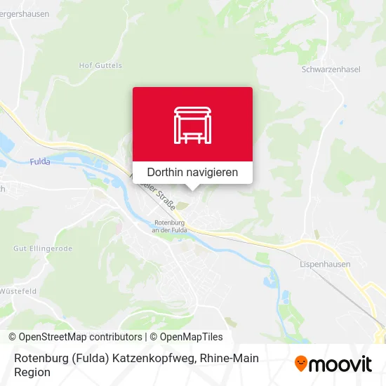 Rotenburg (Fulda) Katzenkopfweg Karte