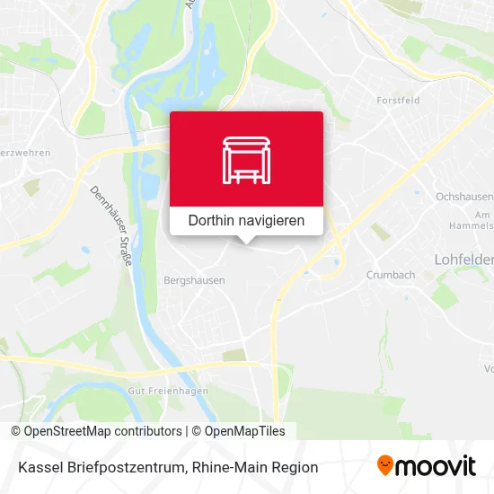Kassel Briefpostzentrum Karte