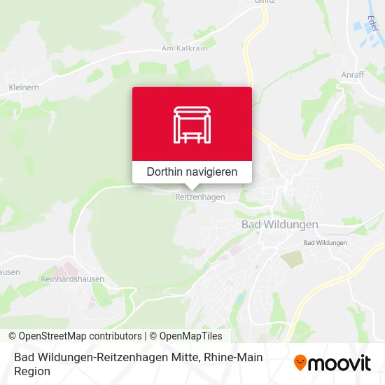 Bad Wildungen-Reitzenhagen Mitte Karte