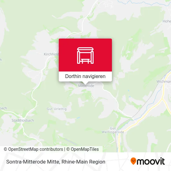 Sontra-Mitterode Mitte Karte