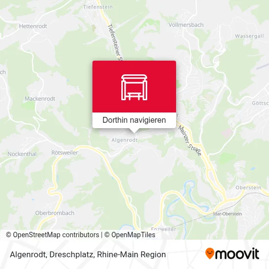 Algenrodt, Dreschplatz Karte