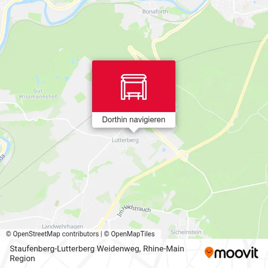Staufenberg-Lutterberg Weidenweg Karte