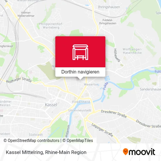 Kassel Mittelring Karte