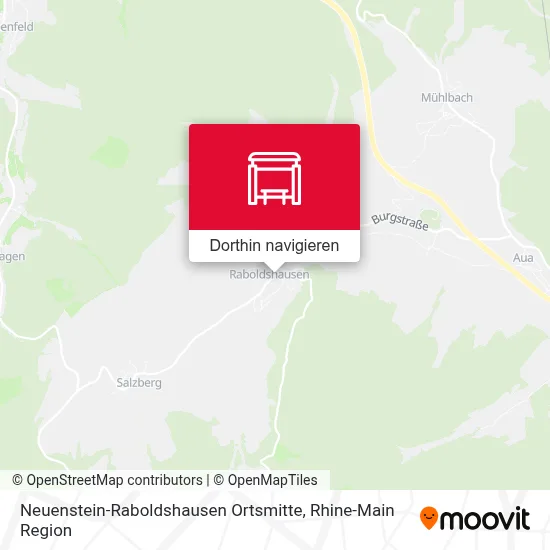 Neuenstein-Raboldshausen Ortsmitte Karte