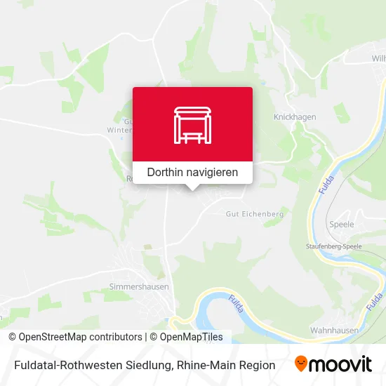 Fuldatal-Rothwesten Siedlung Karte
