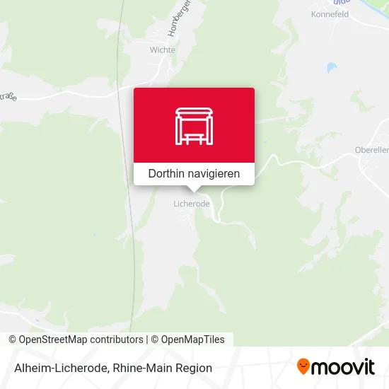 Alheim-Licherode Karte