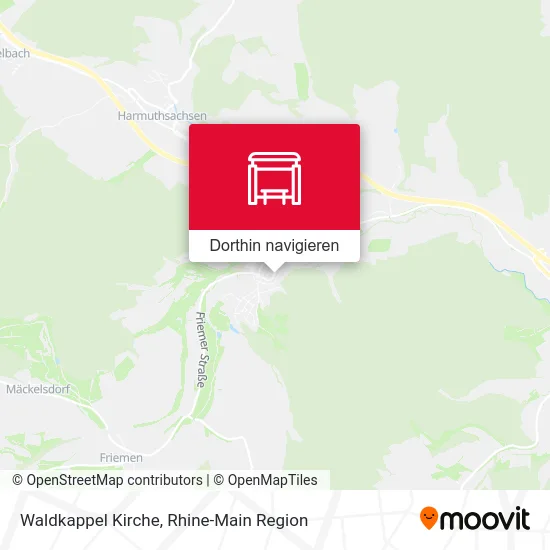 Waldkappel Kirche Karte