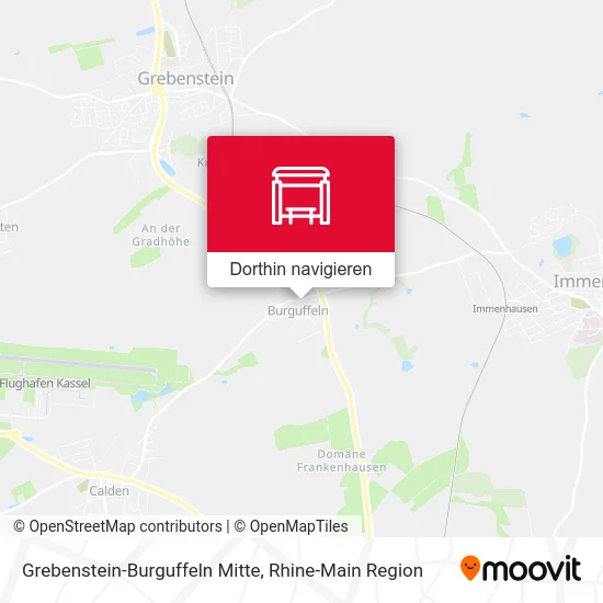 Grebenstein-Burguffeln Mitte Karte