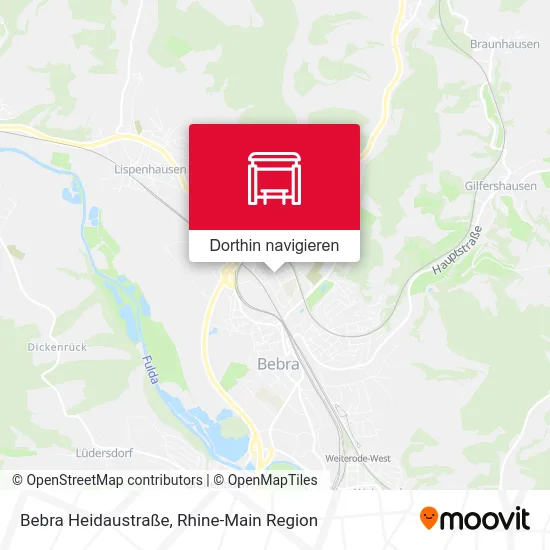 Bebra Heidaustraße Karte