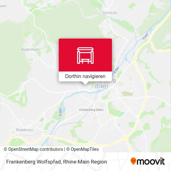 Frankenberg Wolfspfad Karte