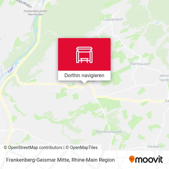 Frankenberg-Geismar Mitte Karte