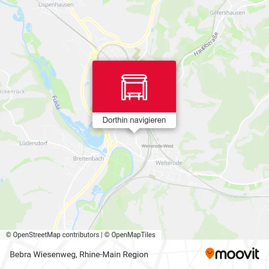 Bebra Wiesenweg Karte