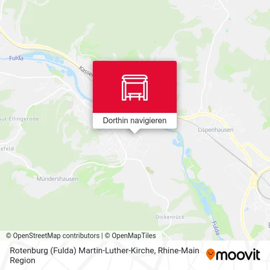 Rotenburg (Fulda) Martin-Luther-Kirche Karte