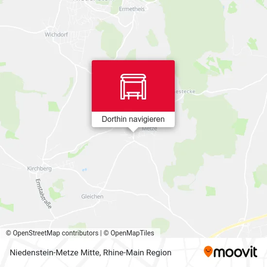 Niedenstein-Metze Mitte Karte