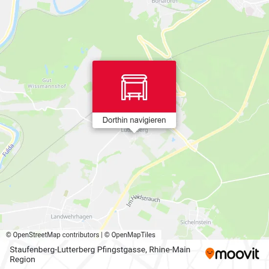 Staufenberg-Lutterberg Pfingstgasse Karte
