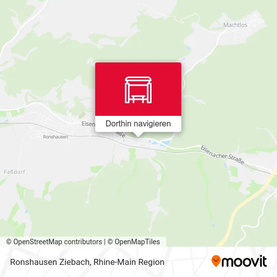 Ronshausen Ziebach Karte