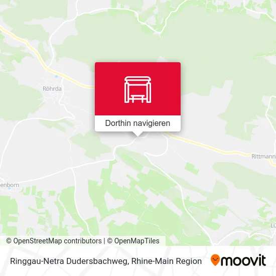Ringgau-Netra Dudersbachweg Karte