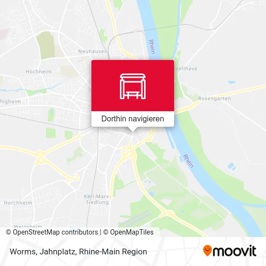 Worms, Jahnplatz Karte