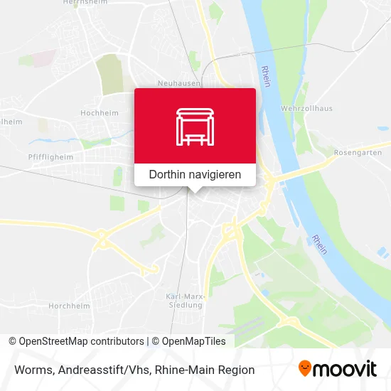 Worms, Andreasstift/Vhs Karte