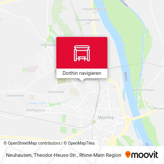 Neuhausen, Theodor-Heuss-Str. Karte