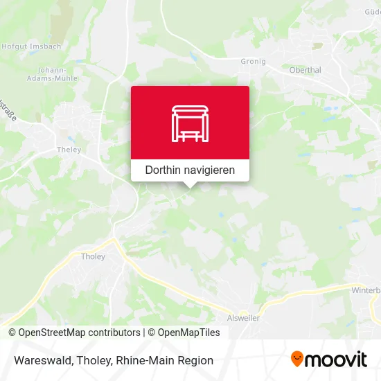 Wareswald, Tholey Karte