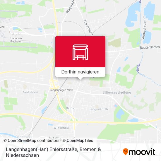 Langenhagen(Han) Ehlersstraße Karte
