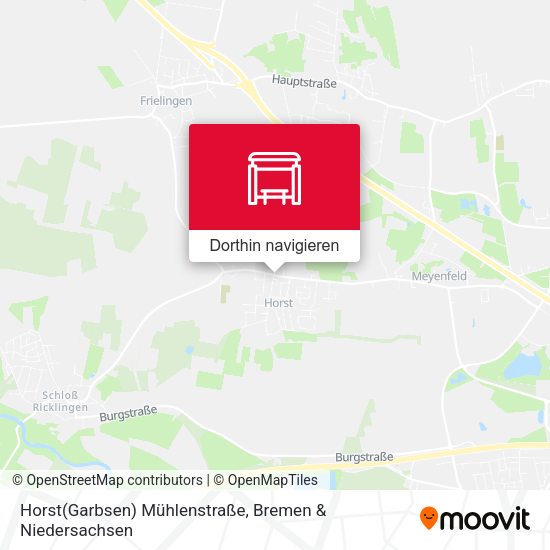 Horst(Garbsen) Mühlenstraße Karte