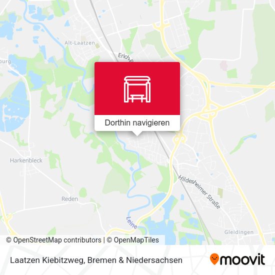 Laatzen Kiebitzweg Karte