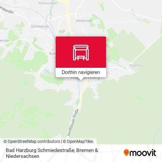 Bad Harzburg Schmiedestraße Karte