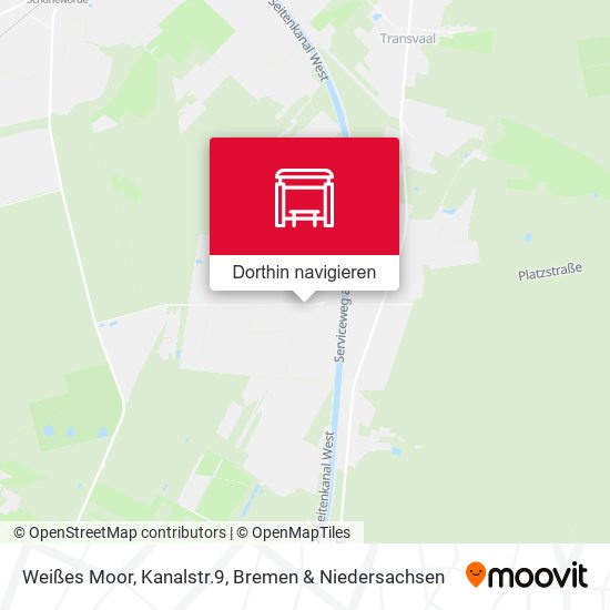Weißes Moor, Kanalstr.9 Karte