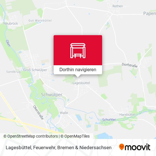 Lagesbüttel, Feuerwehr Karte