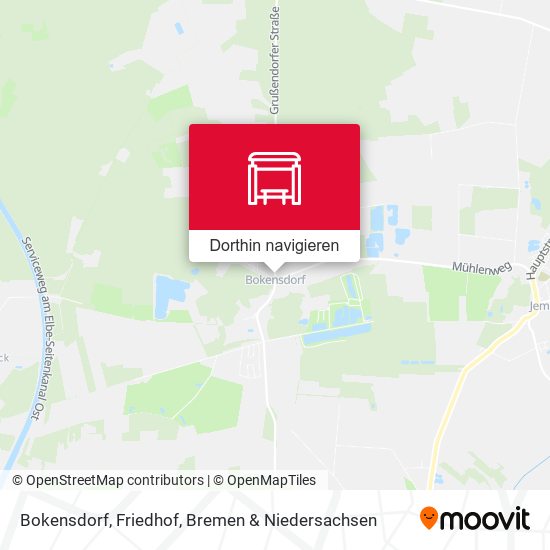 Bokensdorf, Friedhof Karte