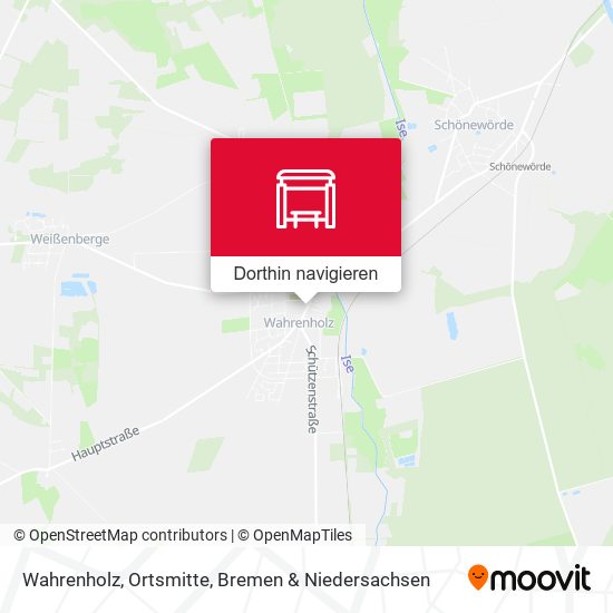 Wahrenholz, Ortsmitte Karte