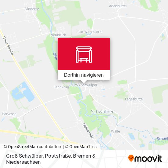 Groß Schwülper, Poststraße Karte