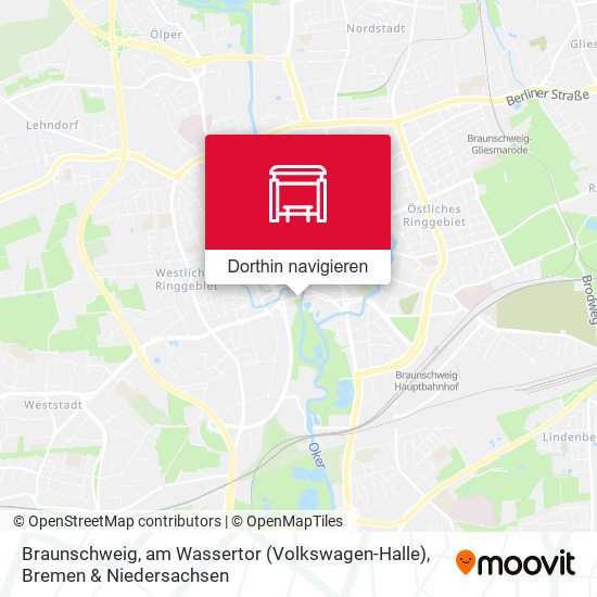 Braunschweig, am Wassertor (Volkswagen-Halle) Karte