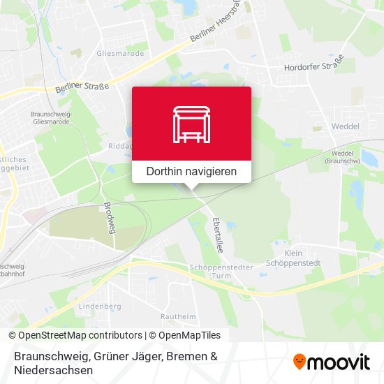 Braunschweig, Grüner Jäger Karte