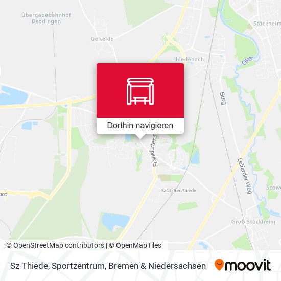 Sz-Thiede, Sportzentrum Karte