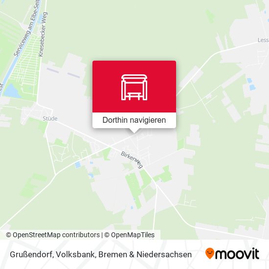 Grußendorf, Volksbank Karte